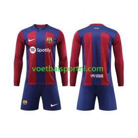 FC Barcelona Kind Thuis Tenue 2023-24 L/S